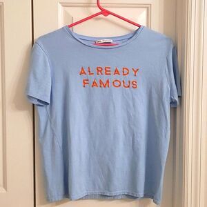 Zara Already Famous Tshirt Size Small